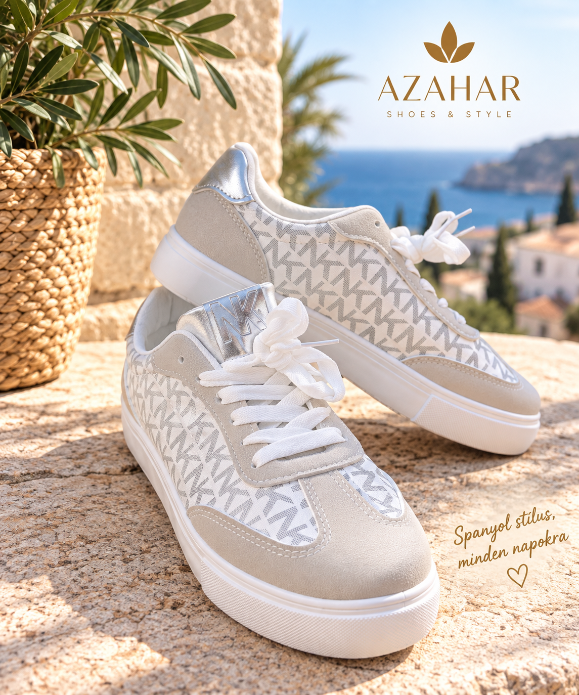 NK 301 női silver sneaker