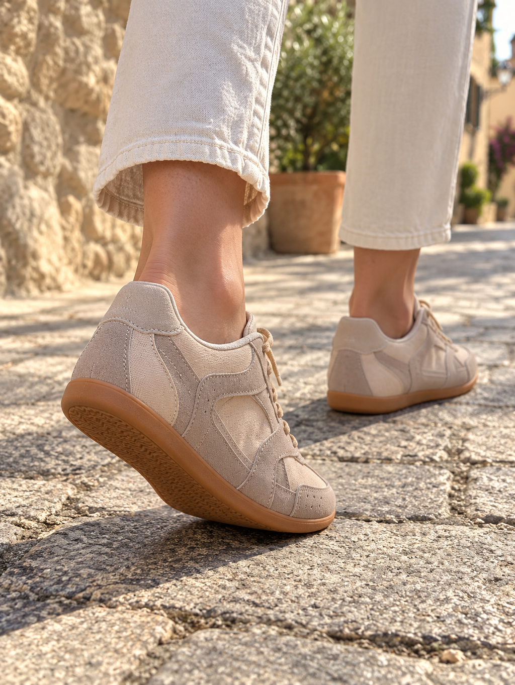 NK 323 taupe/bézs női sneaker