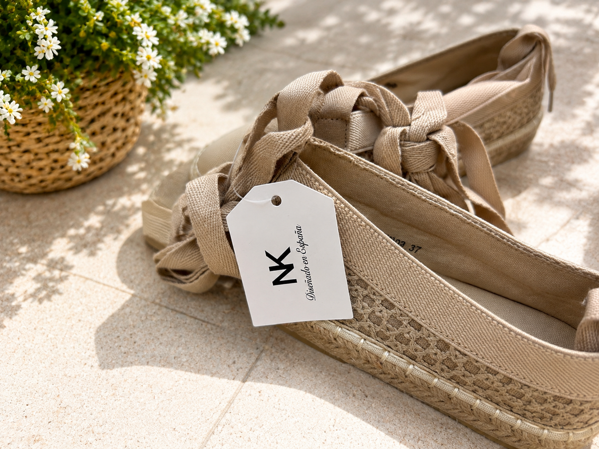 NK 593 Khaki női espadrilles