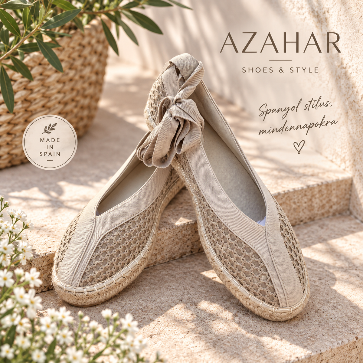 NK 593 Khaki női espadrilles