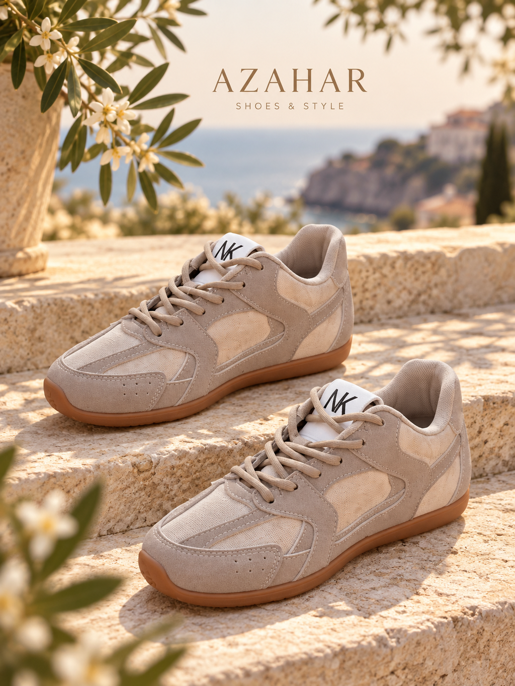 NK 323 taupe/bézs női sneaker