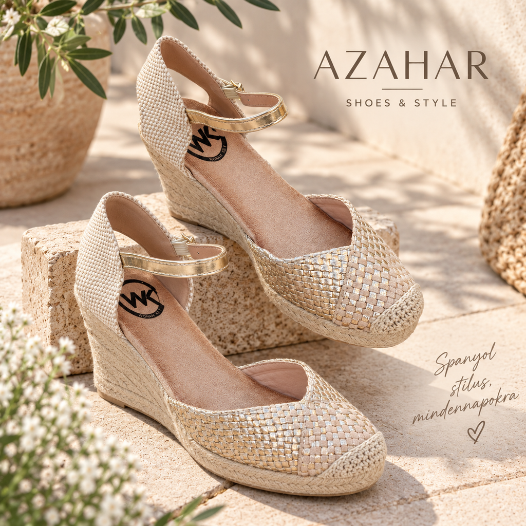 Woman Key KK-962 Apricot női espadrilles