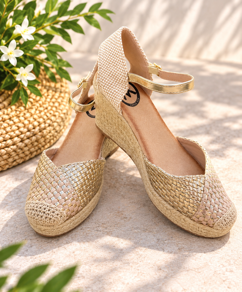 Woman Key KK-962 Apricot női espadrilles